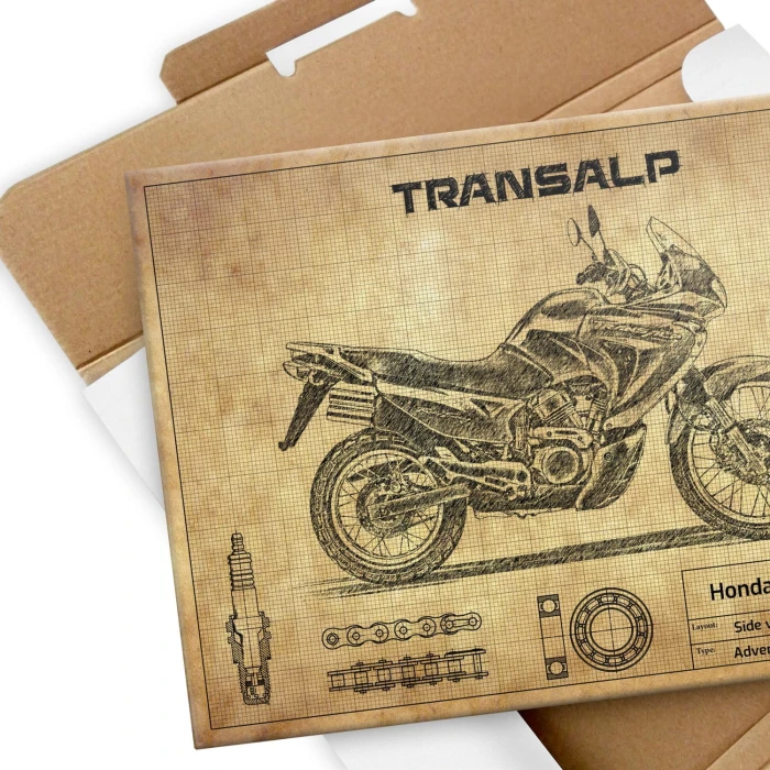 Plakat metalowy Honda Transalp XL 650  Prezent