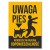 Plakat metalowy Uwaga Pies Prezent