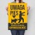 Plakat metalowy Uwaga Pies Prezent