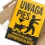 Plakat metalowy Uwaga Pies Prezent