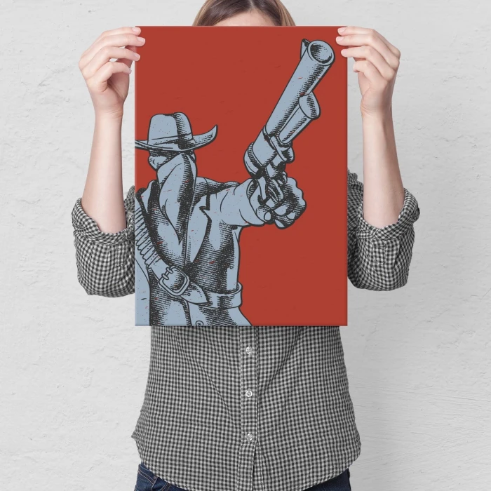 Plakat metalowy Bandit Prezent
