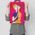 Plakat metalowy popart love Prezent