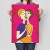 Plakat metalowy popart love Prezent