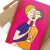 Plakat metalowy popart love Prezent