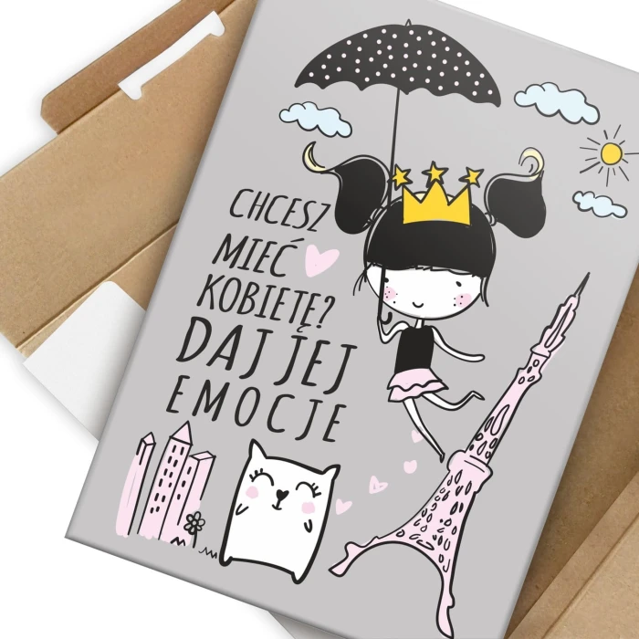 Plakat metalowy Chcesz mieć kobietę Prezent