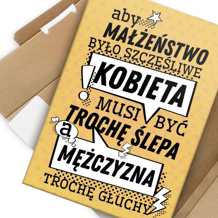 Plakat metalowy Ślepa i głuchy Prezent