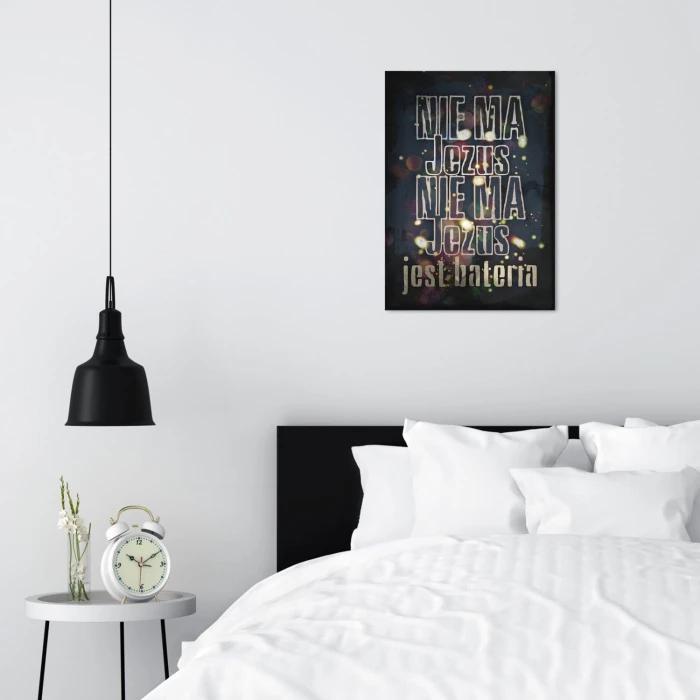 Plakat metalowy Nie ma Jezus Prezent