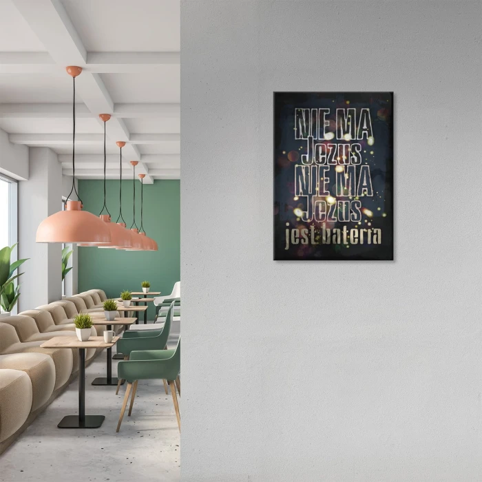 Plakat metalowy Nie ma Jezus Prezent