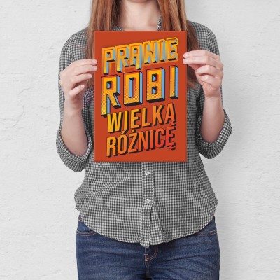 Plakat metalowy Prawie robi różnicę Prezent