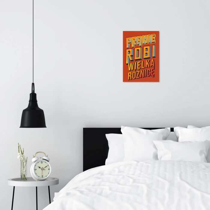 Plakat metalowy Prawie robi różnicę Prezent