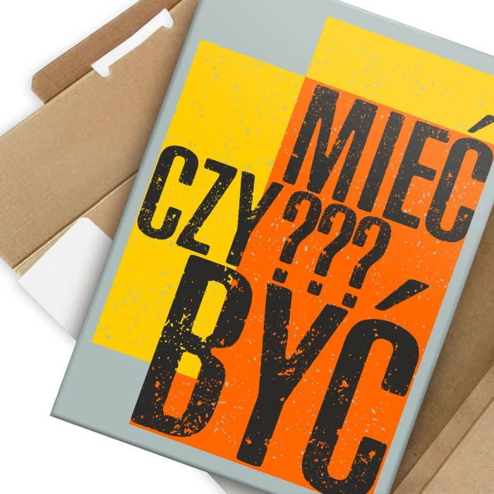 Plakat metalowy Mieć czy być ? Prezent