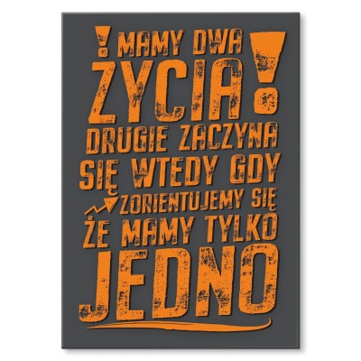 Plakat metalowy Mamy 2  życia Prezent