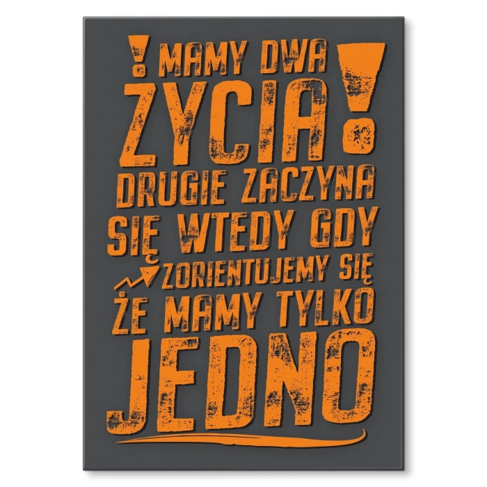 Plakat metalowy Mamy 2  życia Prezent