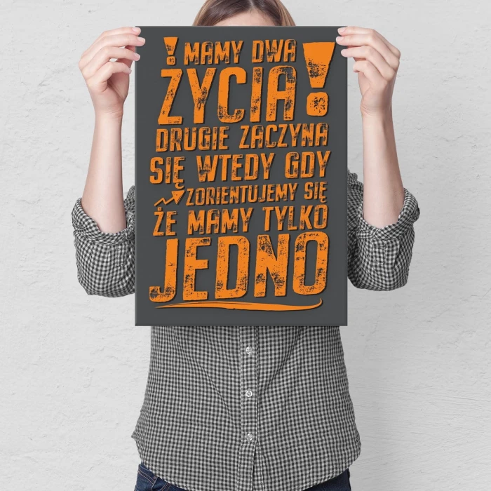 Plakat metalowy Mamy 2  życia Prezent