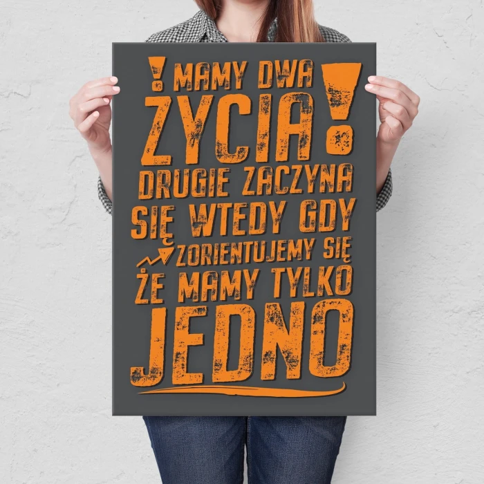 Plakat metalowy Mamy 2  życia Prezent
