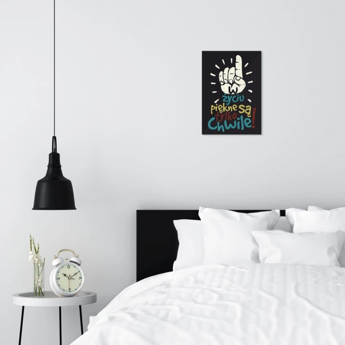 Plakat metalowy W życiu piękne są chwile Prezent