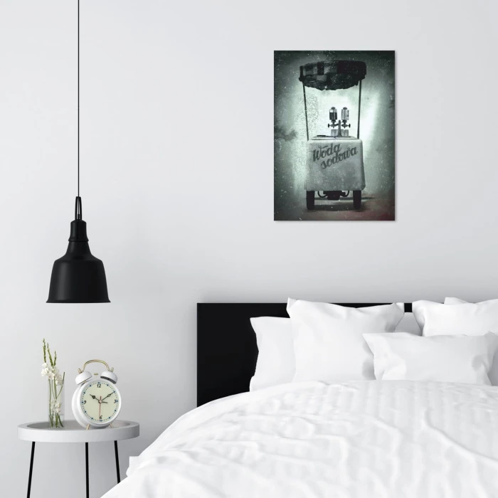 Plakat metalowy Saturator Prezent