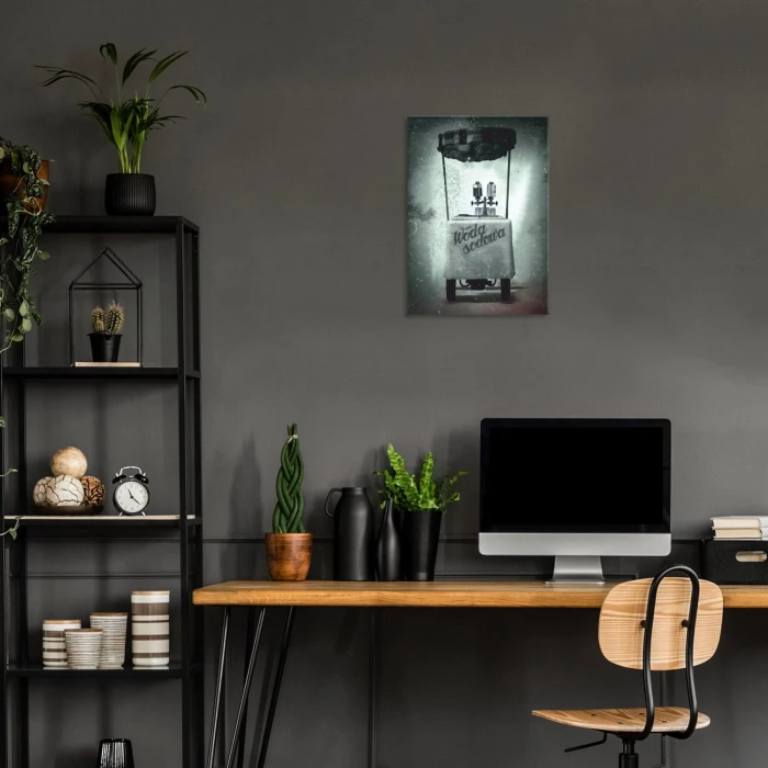 Plakat metalowy Saturator Prezent