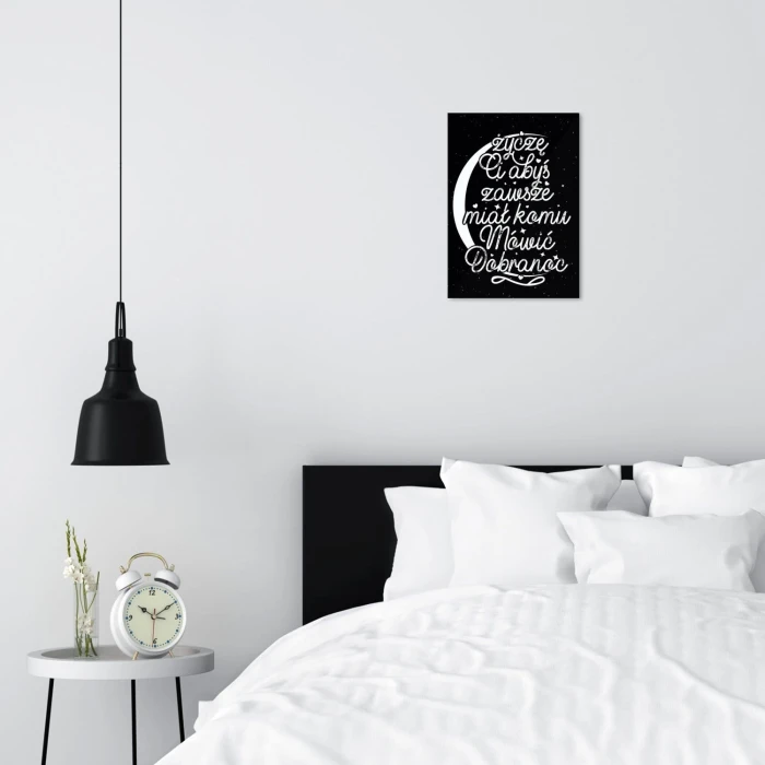 Plakat metalowy Dobranoc Prezent