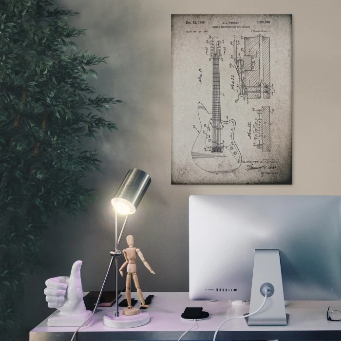 Plakat metalowy Fender Prezent