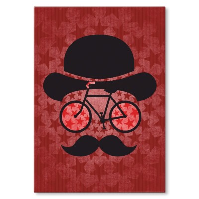 Plakat metalowy Bike hut star Prezent