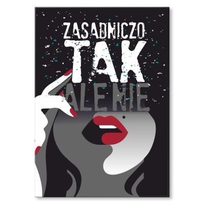 Plakat metalowy Zasadniczo tak Prezent