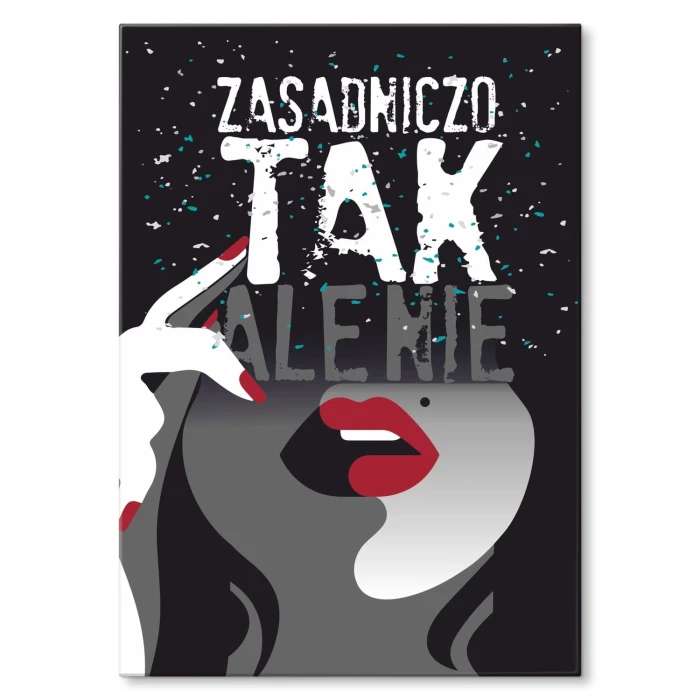 Plakat metalowy Zasadniczo tak Prezent