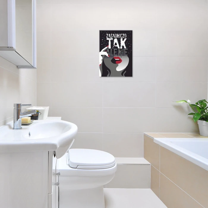 Plakat metalowy Zasadniczo tak Prezent