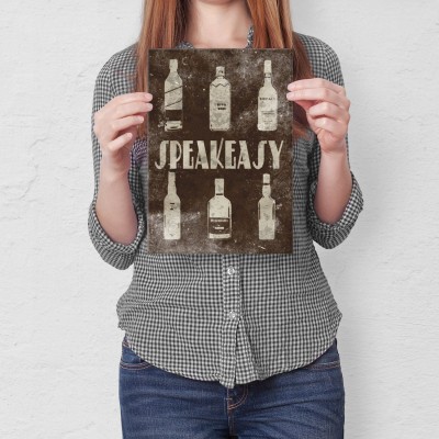 Plakat metalowy Speakeasy Prezent