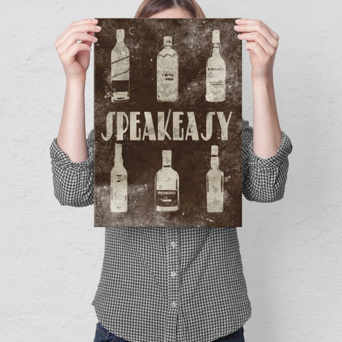 Plakat metalowy Speakeasy Prezent