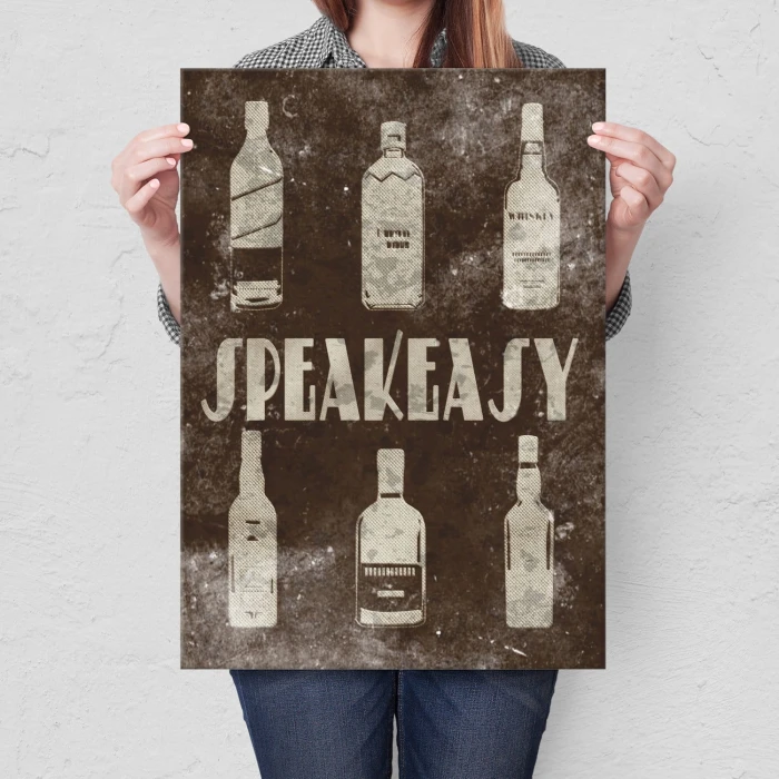 Plakat metalowy Speakeasy Prezent