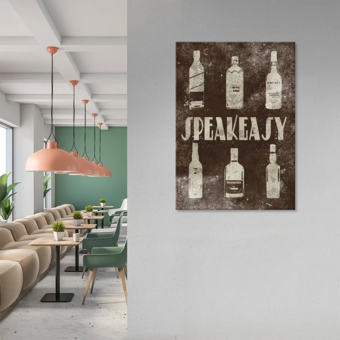 Plakat metalowy Speakeasy Prezent