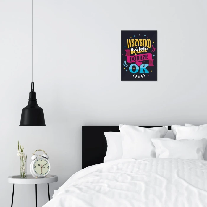 Plakat metalowy Będzie dobrze Prezent