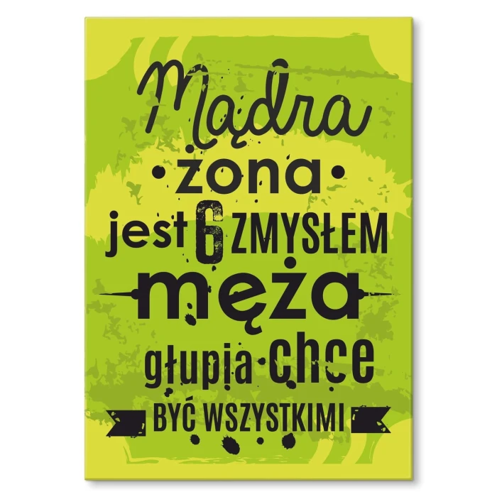 Plakat metalowy 6 zmysł męża Prezent