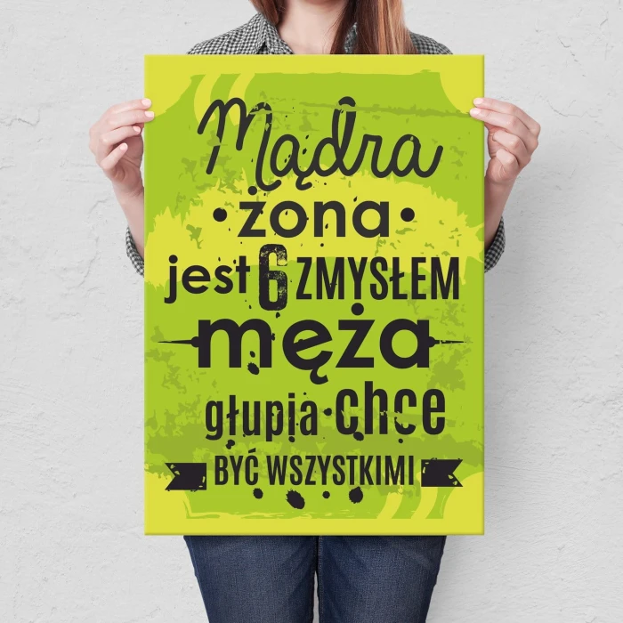 Plakat metalowy 6 zmysł męża Prezent