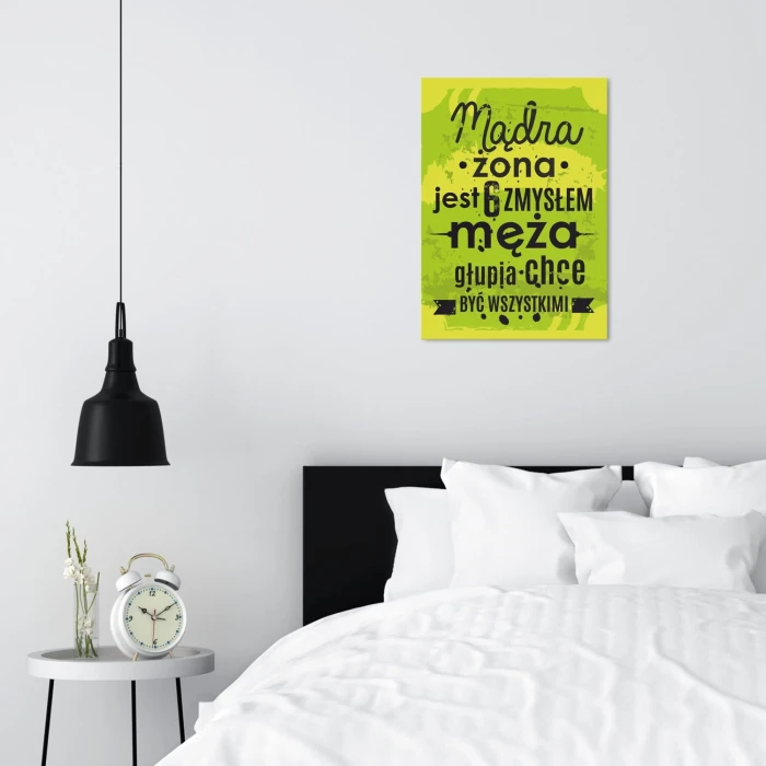 Plakat metalowy 6 zmysł męża Prezent
