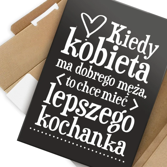 Plakat metalowy Lepszy kochanek Prezent