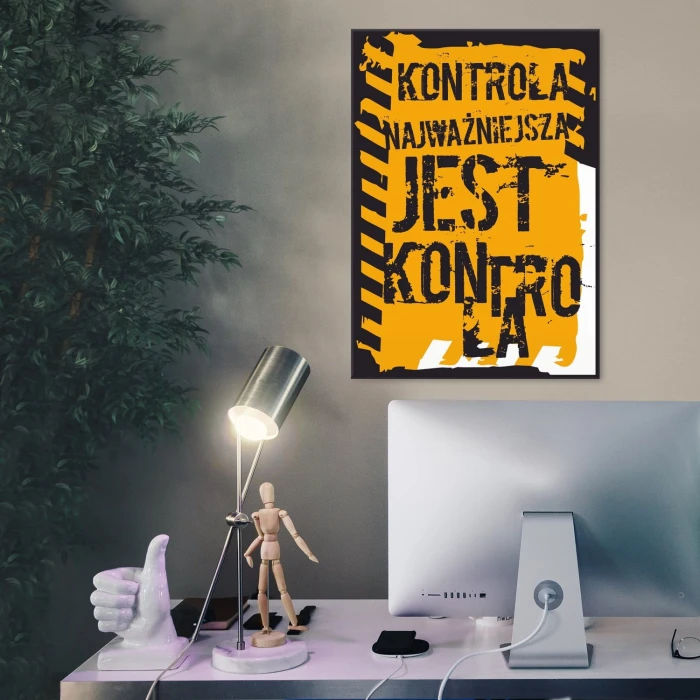 Plakat metalowy Kontrola Prezent