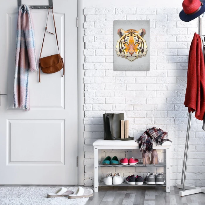 Plakat metalowy Tygrys graficzny Prezent