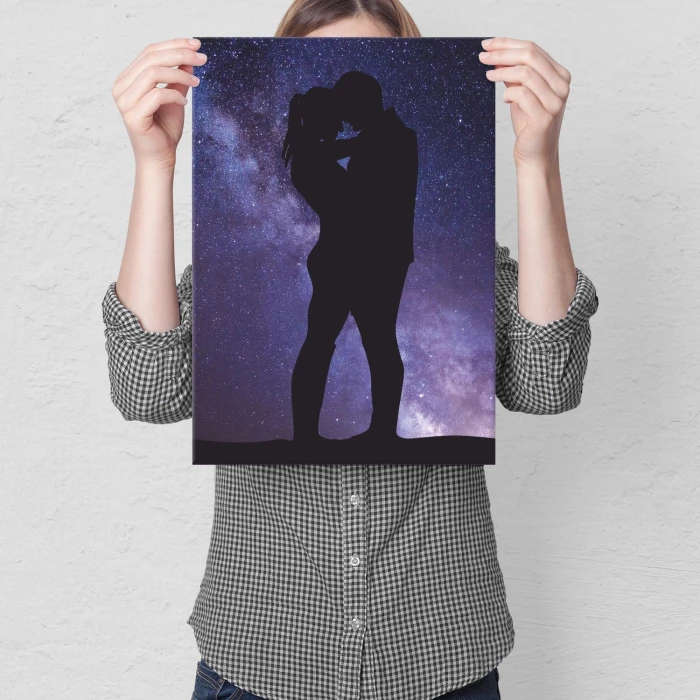 Plakat metalowy Sky couple Prezent