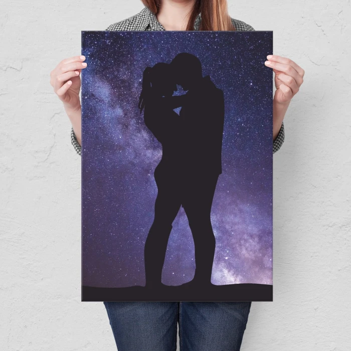 Plakat metalowy Sky couple Prezent