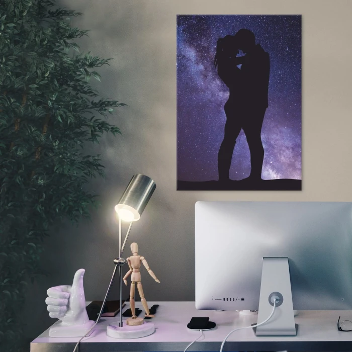 Plakat metalowy Sky couple Prezent