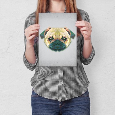 Plakat metalowy Pies graf Prezent