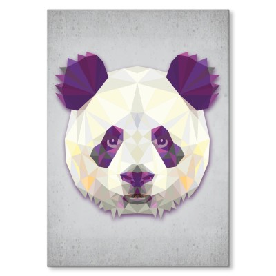 Plakat metalowy Panda graf Prezent