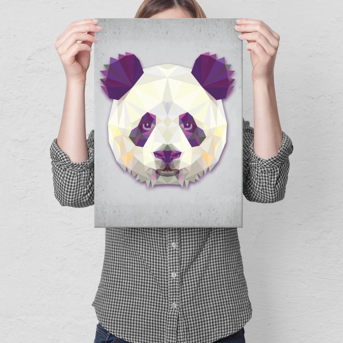 Plakat metalowy Panda graf Prezent