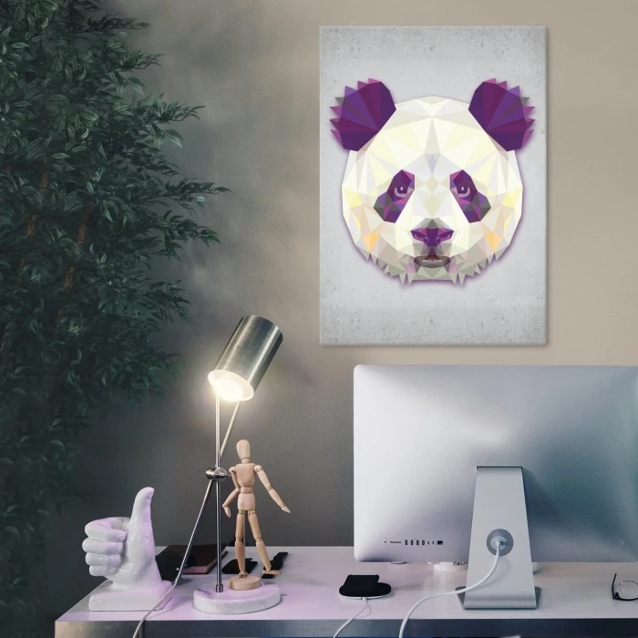 Plakat metalowy Panda graf Prezent