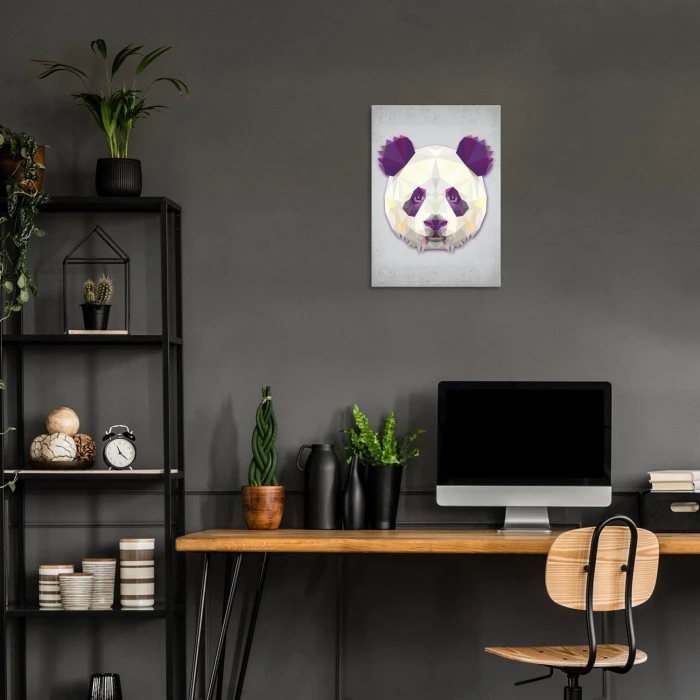 Plakat metalowy Panda graf Prezent