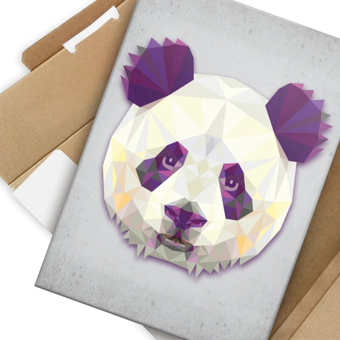 Plakat metalowy Panda graf Prezent