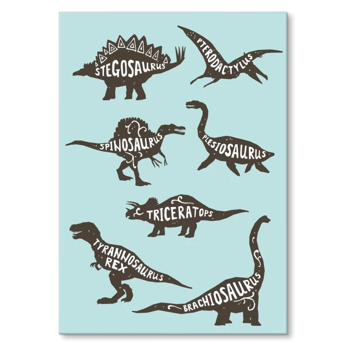 Plakat metalowy Dinozaury Prezent