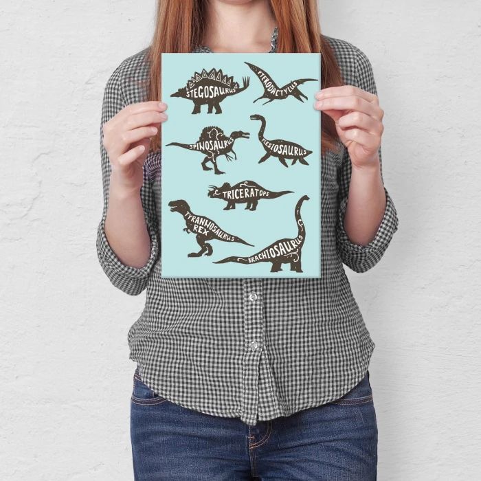 Plakat metalowy Dinozaury Prezent